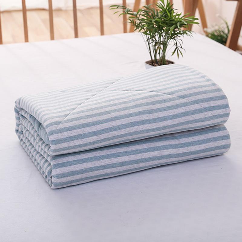 

Striped Thin Quilt Bed Blanket Soft Flannel Blanket Single De Beds Cama Blankets For Mantas King Warm Thow Plaids Queen