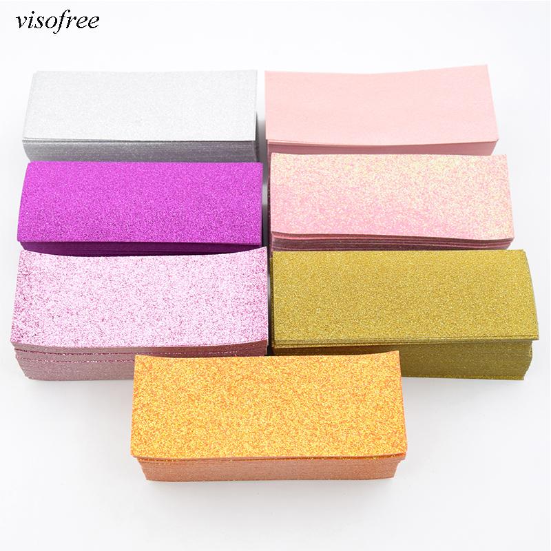 

100/200pcs Internal Glitter Background Paper for Sliding Cases Professional Packaging Accessories for Eyelash Case wholesale