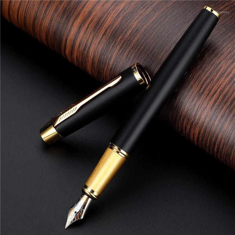 

1 PC High Quality Fountain Pen Business Metal Writing Signing Calligraphy Pens Gift Box Office School Stationary Supplies 039231, Red