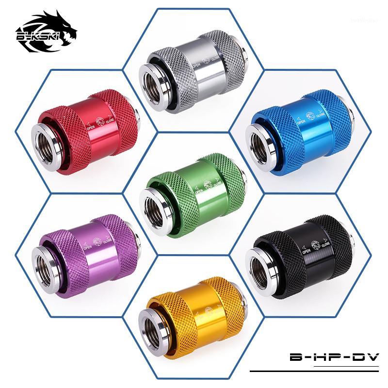 

Bykski Rigid Tubing Water Drain Valve Switch Flat Push Slide Type M-F G1/4'' Female To Female Thread water valve B--DV1