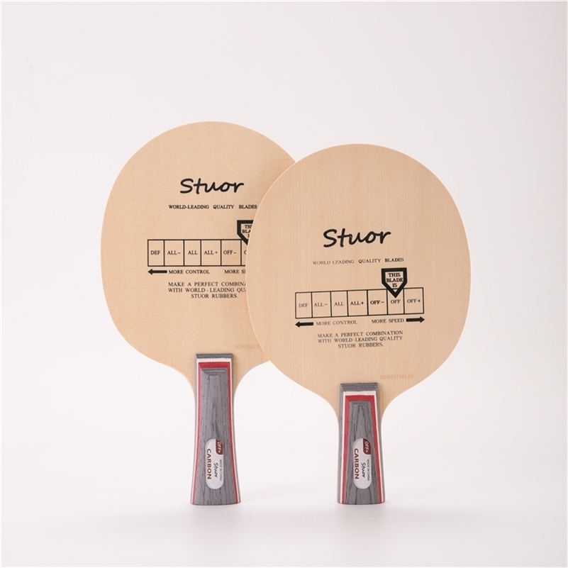 

Stuor Primorac carbon table tennis Blade hinoki wood ping pong racket 5 layers with built-in fiber carbon 201116