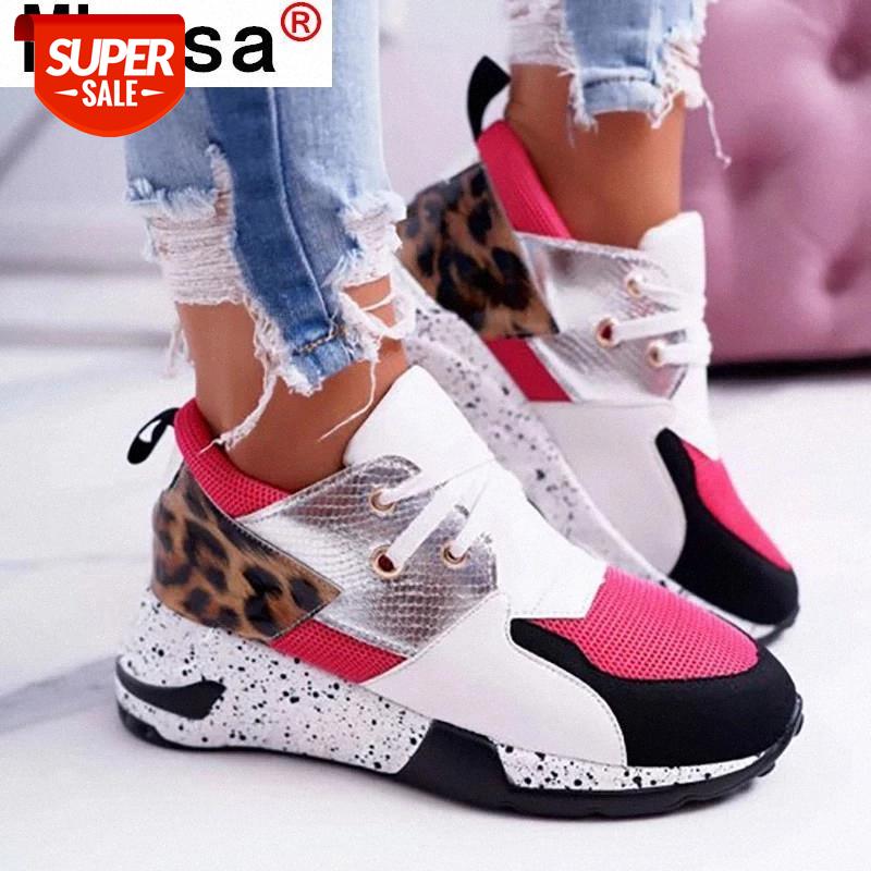 

New Fashion Women's Sneakers Leopard Print Platform Women Shoes Casual Comfortable Vulcanized Shoes for Ladies Zapatos Mujer #LN9P, Beige