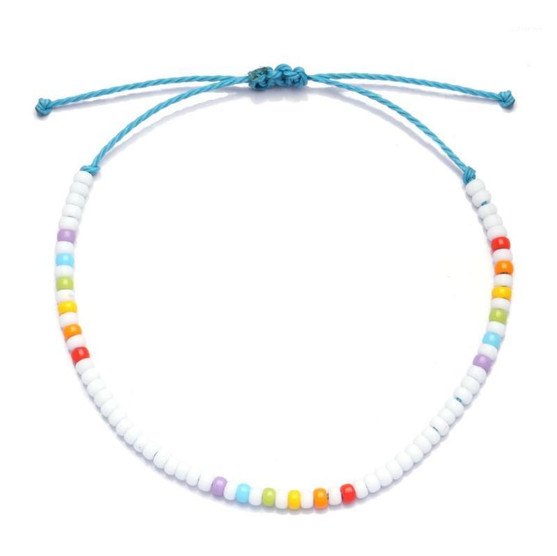 

Beautiful Multicolored Glass Seed Bead Waxed String Bracelet Women Men 2020 New Fashion Waterproof Adjustalbe Slipknot Bracelet1