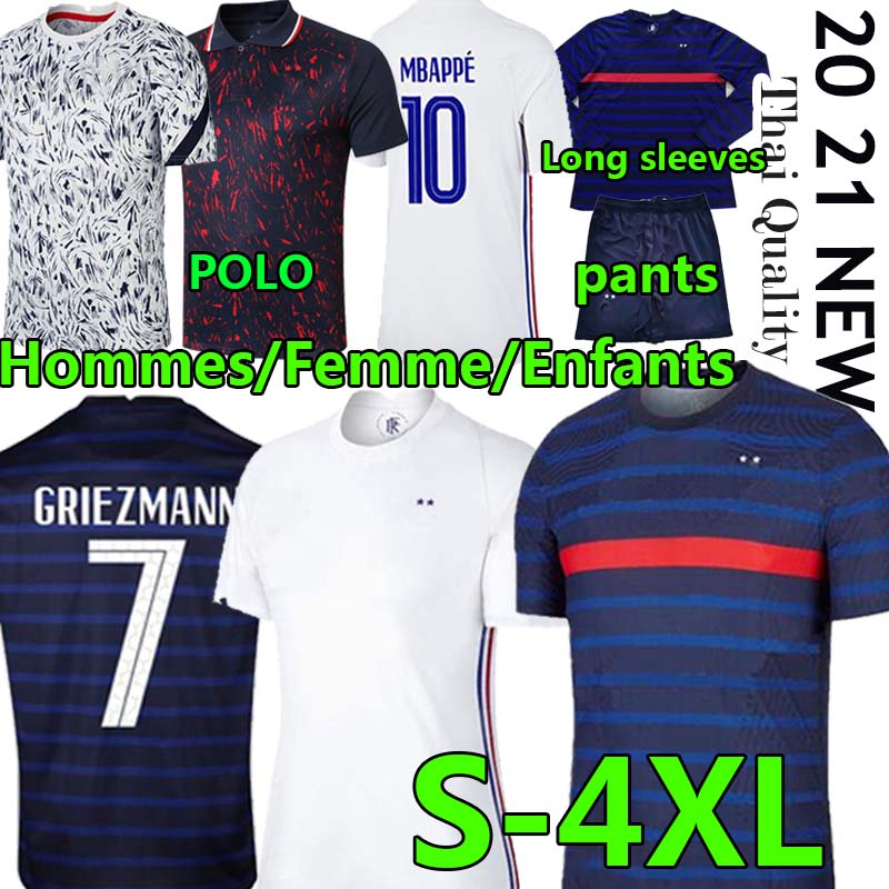 

2020 21 Fran MBAPPE ce GRIEZMANN POGBA national soccer jerseys POLO PANTS hommes enfants Femme maillot de foot men kids ball shirts Uniforms, New shirts polo