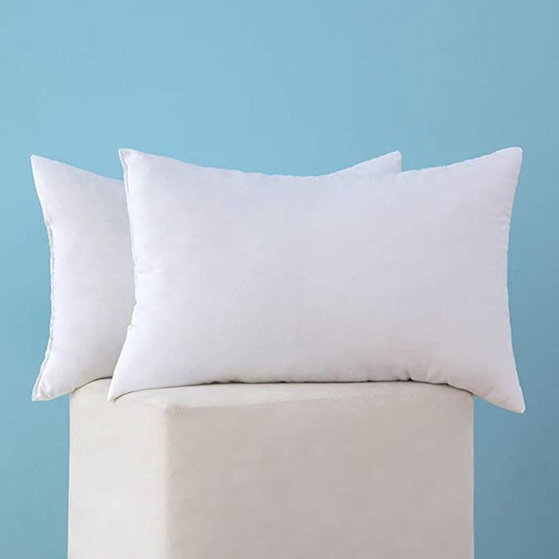 

Set of 2 Rectangle Form Throw Pillow Inserts Hypoallergenic Premium Pillow Stuffer for Decorative Cushion Bed Couch Sofa 12x20