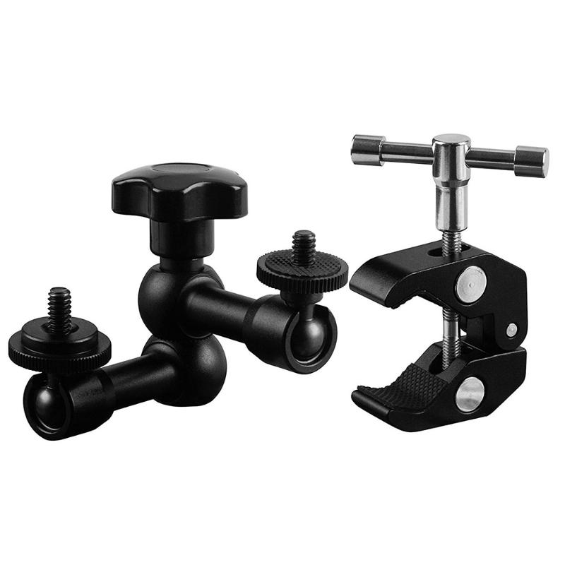 

Camera Magic Arm 7 Or 11 Inch Adjustable Articulating Arm Super Clamp Crab Clip For Camcorder LCD Monitor LED Light DSLR Camera