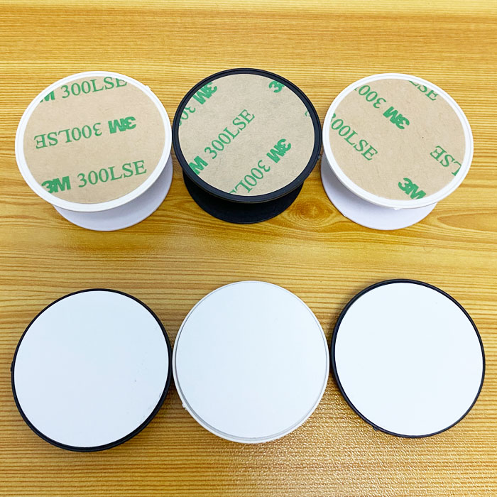 

Free DHL Universal Cell Phone Holder with Blank Aluminum Sublimation Insert for Customized grip Stand car Mount Holder (White or Black)