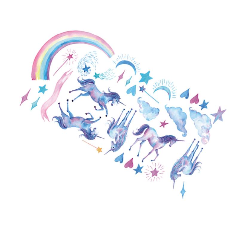 

Watercolour Rainbow Wall Stickers Removable Wall Decals DIY Decor for Living Room Bedroom