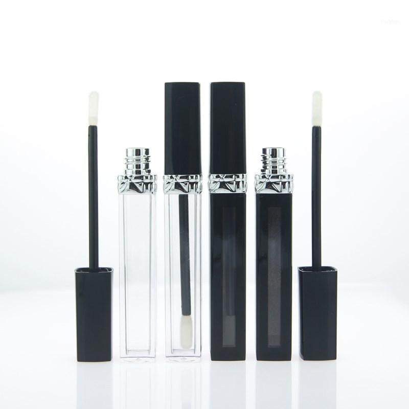 

5ML Lipgloss Makeup Packaging Square Empty Lip Gloss Tubes Liquid Lipgloss Refillable Bottles Clear Lip Gloss Bottles Containers1