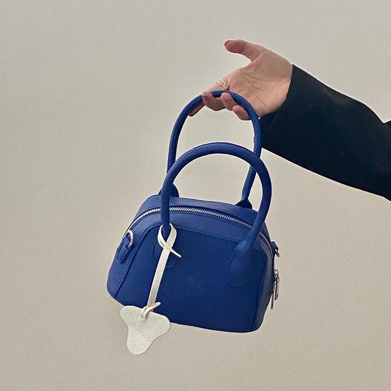

PU Leather Women Portable Shell Shoulder Bag Elegant Ladies Daily Tote Purse Handbags Fashion Design Female Blue Crossbody Bags