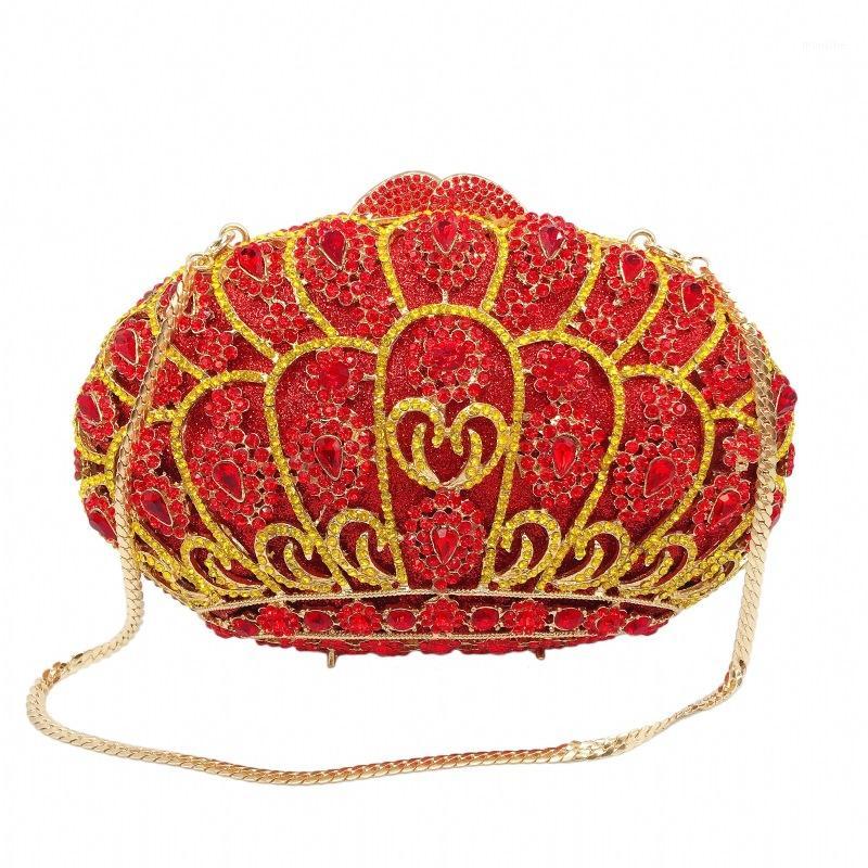 

Designer Small Fashion Luxury gift Box & Crystal Bags Rhinestone Clutch Bags for Ladies clutch Purse Wedding Bridal Evening1, Color same picture