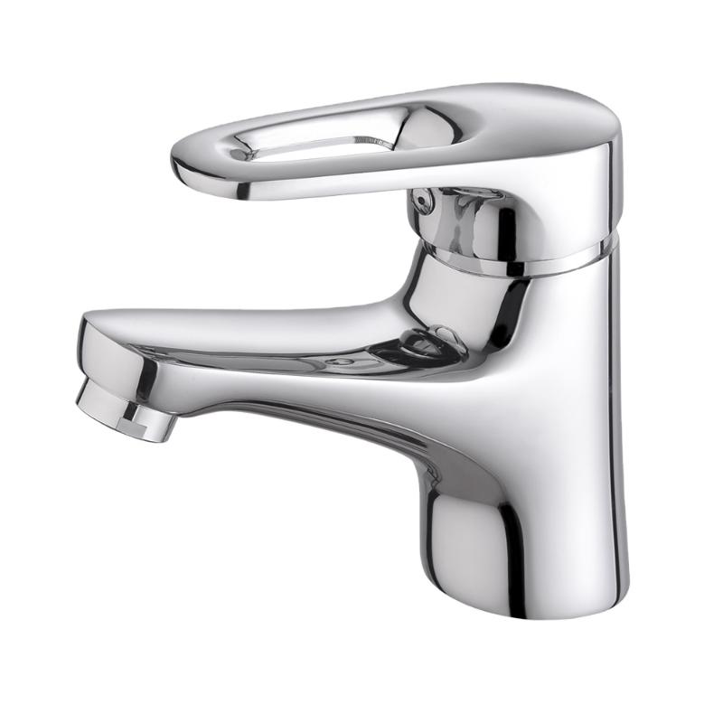 

Deck Mounted Basin Faucet Chrome Plated Polished Sink Mixer Tap Solid Brass Tap Water Faucet Waterfall Basin Mixer
