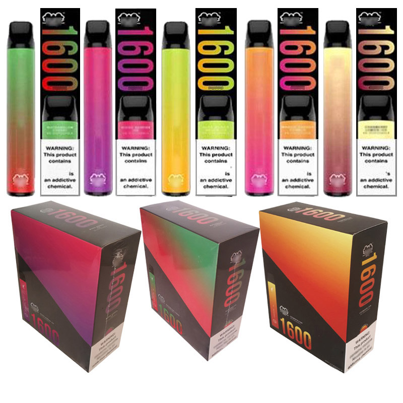 

Vape pen custom packaging Disposable electronic cigarette Good taste huge vapor retail display box 6.5ml 1600 Puffs puff xxl cig