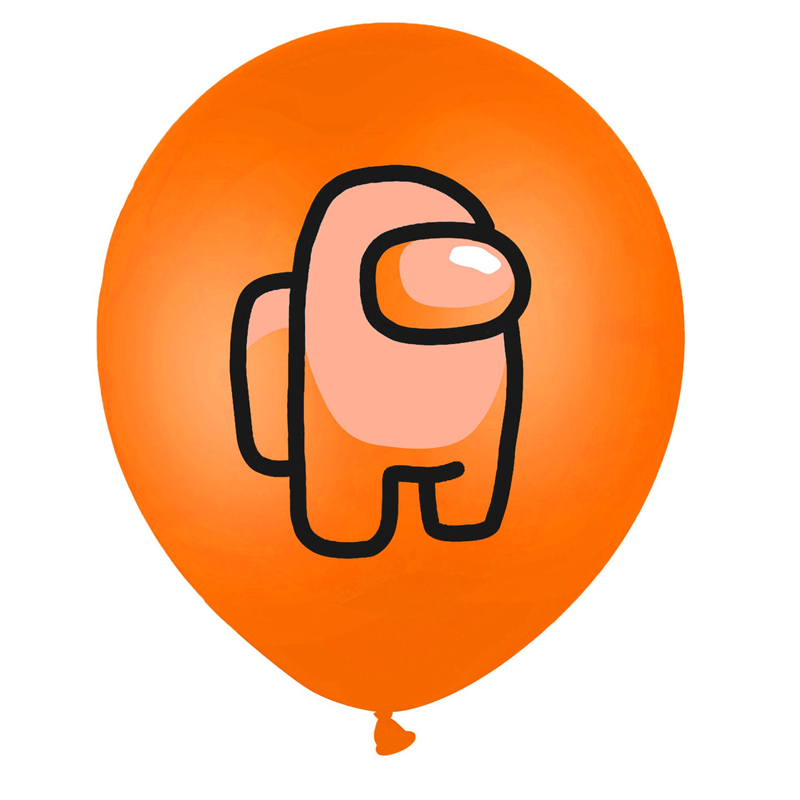 2021 Among Us Game Print 12 Inch Color Birthday Party Balloon Decorative Balloons Festival Party ...