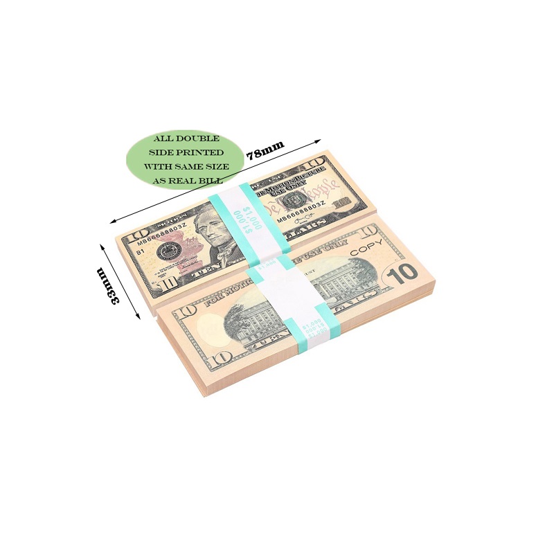 

Prop money banknote 100 dollars toy currency party copy fake euros children gift 50 dollar ticket