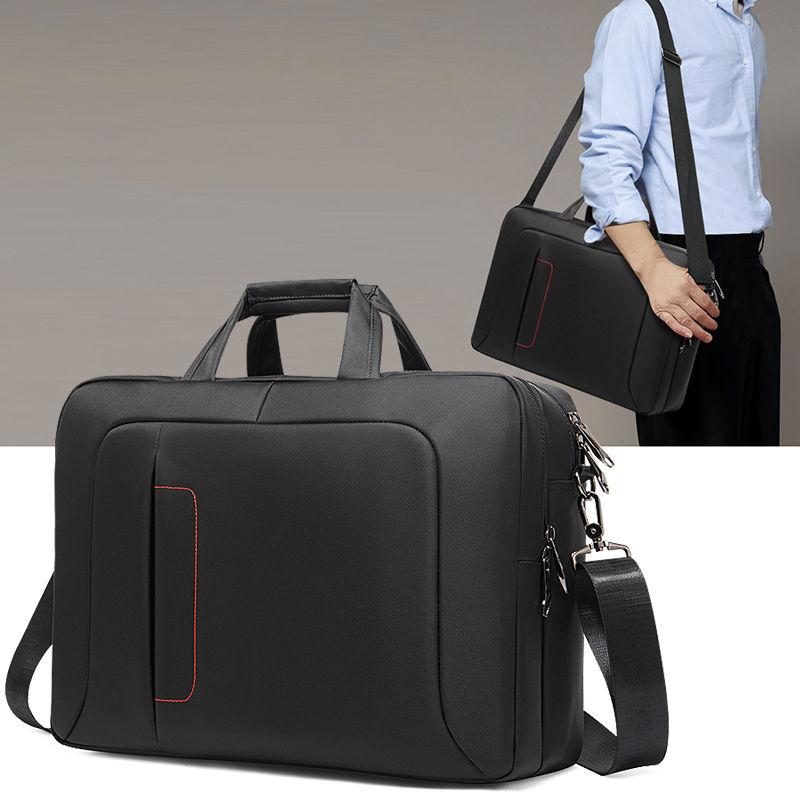 

Large Capacity Business Men 15 Inches Briefcases Black Bags Men's Waterproof Computer Laptop Briefcase Male Travel Shoulder Bag