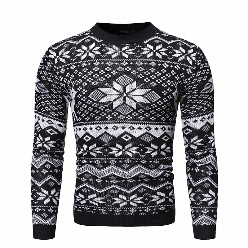 Men's Sweater Abstract Long Sleeve Sweater Cardigans Crew Neck White Black s66q#