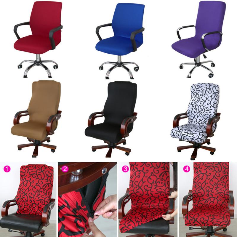 

M/L 3 Colors Universal Modern Simplism Style Fabric Strechable Seat Chair Cover Home Office Cafe Computer Swivel Chair Cover