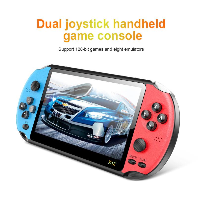 

X12 5.1 Inch Handheld Game Console Classic Game Console Support Eight Emulators Multi Function 8G Retro Video Player