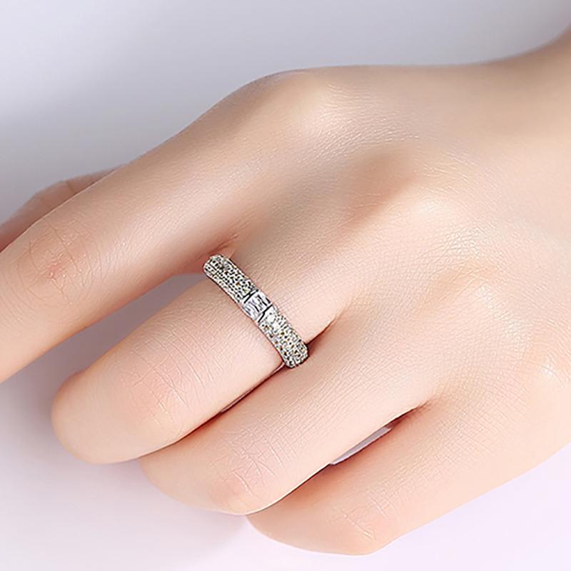 

ZHINI 2020 Boho Female Big Crystal Zircon Stone Ring New Luxury Fashion Rhinestone for Women Wedding Engagement Jewelry Gifts