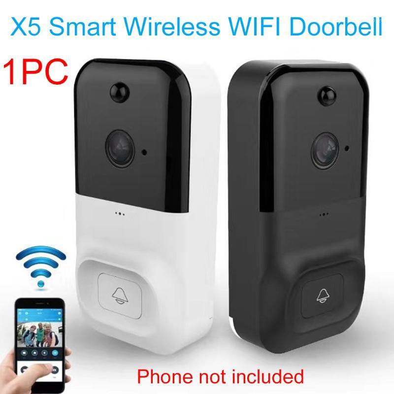 

Camera Smart Home Wireless WiFi Video Doorbell ABS Night Vision PIR Motion Detection Security Anti-theft 1080P HD Real-time1