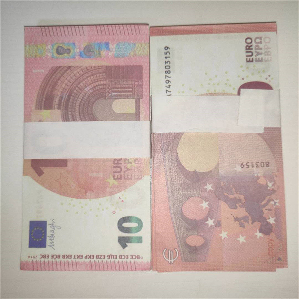 

Currency Realistic Euro Toy Faux 10 Prop Billet Copy Props Counterfeit Prop Banknote Hot Bar LE10-45 Fusgr Eicrt