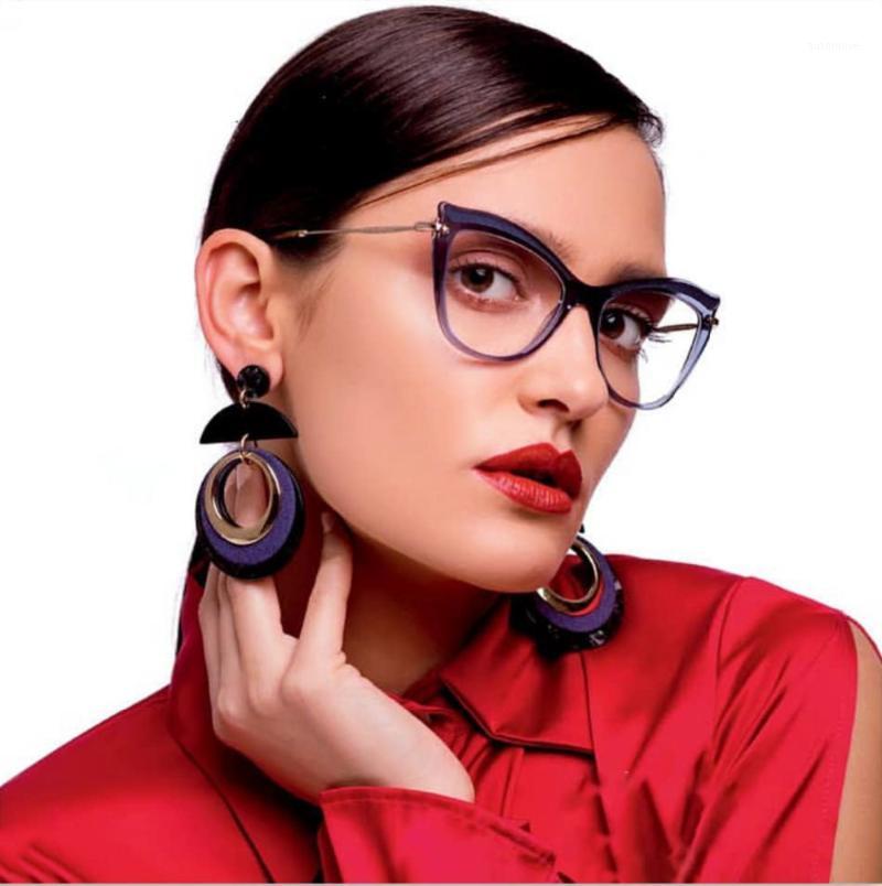 

2018 Women Retro Cat Eye Transparent Eyewear Frames Optical Eyeglasses Computer Glasses Spectacle Frame For Female Ladies Oculos1