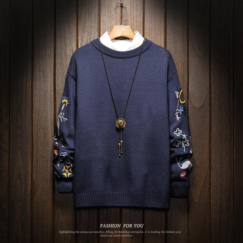 

Men's sweater winter clothing plus size Asian M-4XL 5XL 6XL casual standard designer pullover, Asian size z5119 db