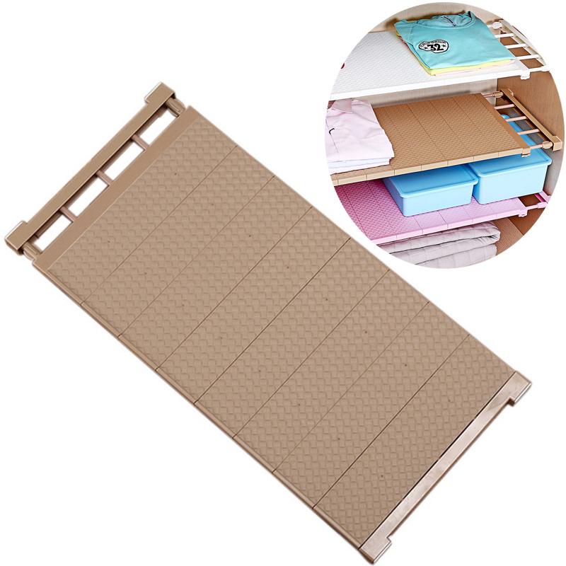 

New Adjustable Closet Organizer Storage Shelf Wall Mounted DIY Wardrobe Space Saving Cabinet Storage Rack Bathroom Organizer