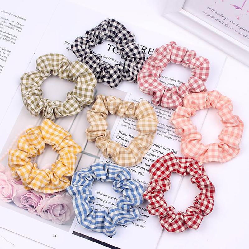 

Large Intestine Hair Ring Women Girls Scrunchies Fabrics Hair Band Accessories
