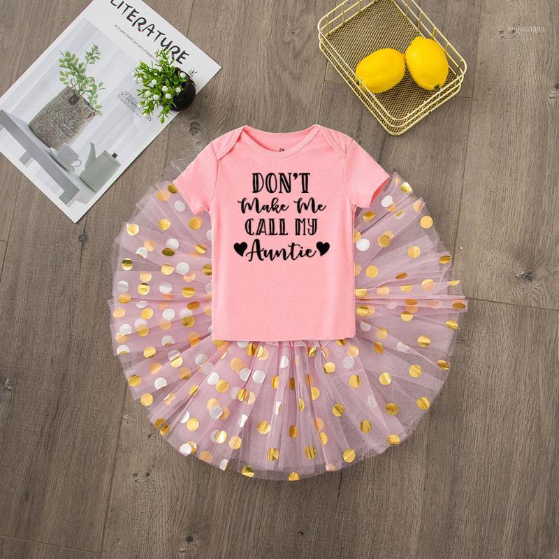 

Cute Cotton Romper 2pcs Baby Girls Clothes Sets Don't Make Me Call My Auntie Infant Girl Tops + Tutu Tulle Skirts Outfits Suits1, R116-sqppkxbk-