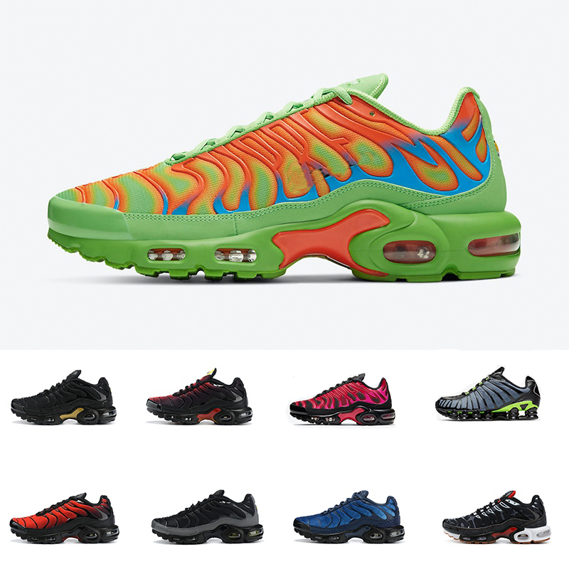

2021 new tn plus running shoes mens White Remix Pack black Blue Hex womens Breathable fashion sports sneakers trainers outdoor