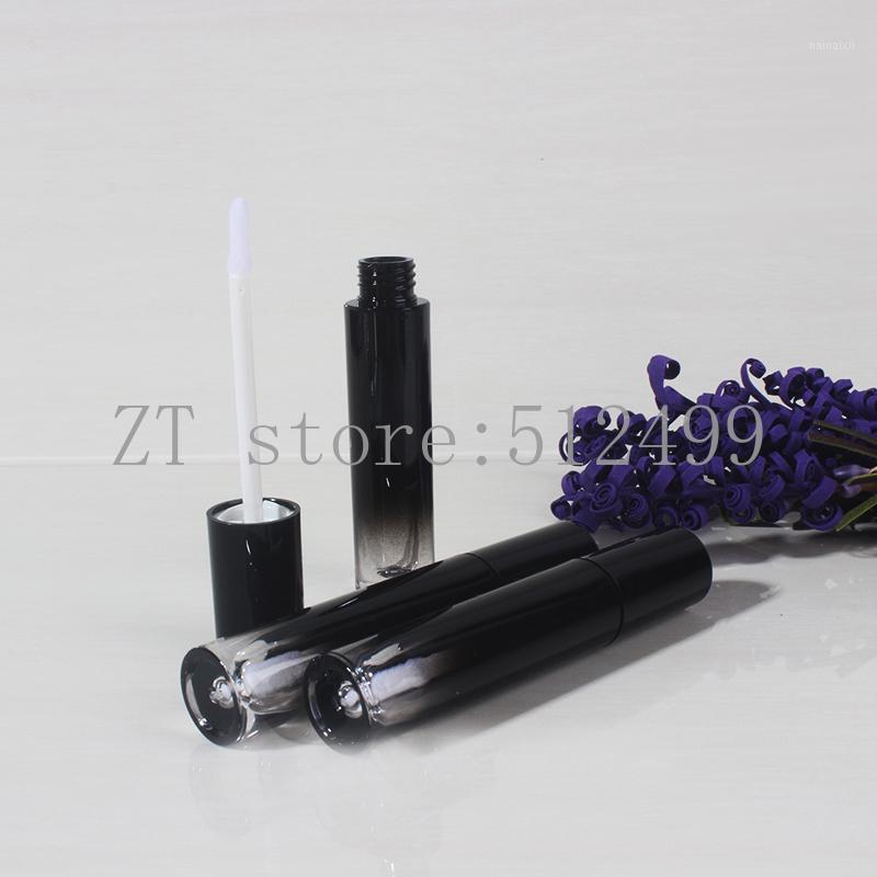 

5ML 20/50pcs Shiny Black Gradient Plastic Lip Gloss Tube, DIY Classic Refillable Liquid Lipstick Container, Portable Beauty Tool1