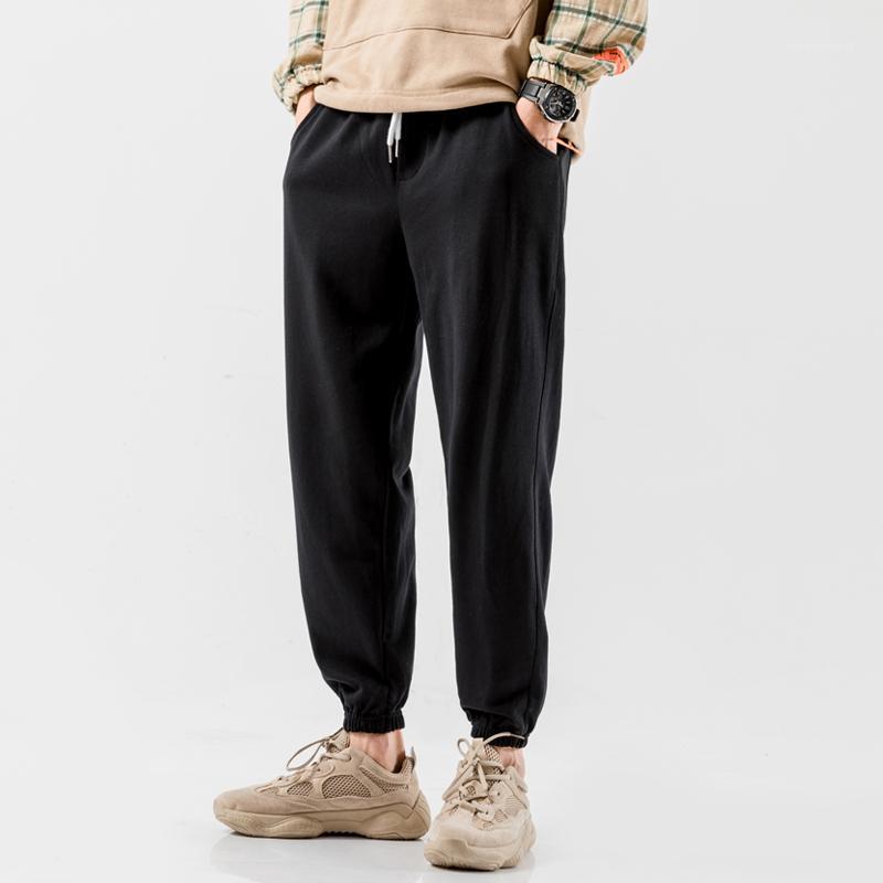 

sweatpants sport streetwear Jogger pants joggers men pants men tracksuit sports trousers stacked sweatpants track trousers1, Black