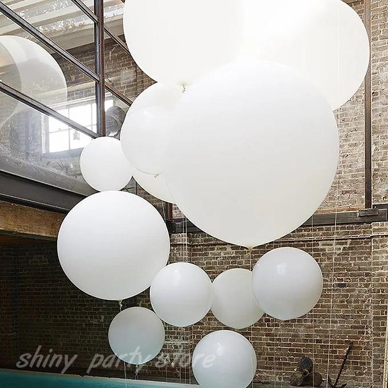 

36inch DIY Big Balloon Arch Garland Global Hot Pink White Latex Balloons Wedding Birthyday Baby Shower Party Background Decor