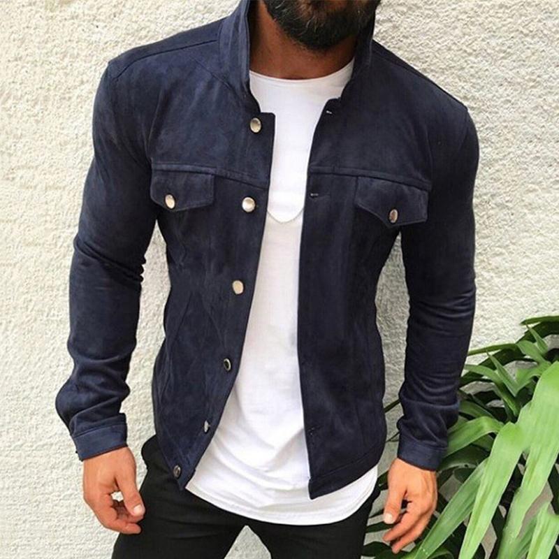 

2020 New Brand Mens Casual Jacket Large Size Men Pilot Bomber Jacket, Orange