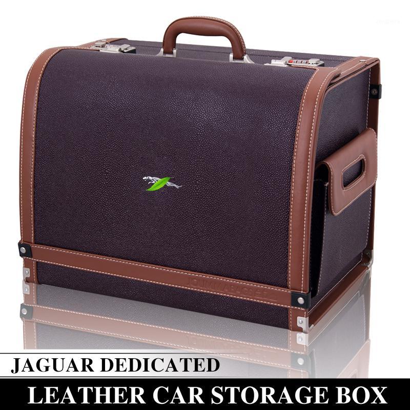 

Dedicated to storage box XFL/XEL F-PACE XJ car leather storage box trunk high-end leather car sorting bag1