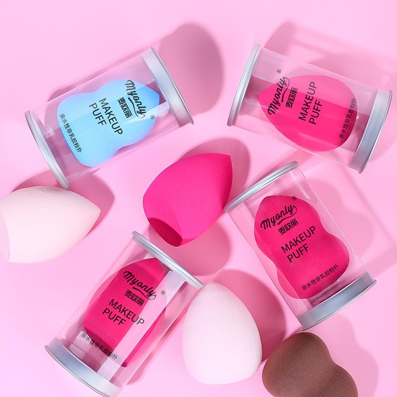 

1/3pcs Travel Portable Gourd Powder Puff Water Drop Make-up Egg Cosmestic Sponge Puff Egg with Box