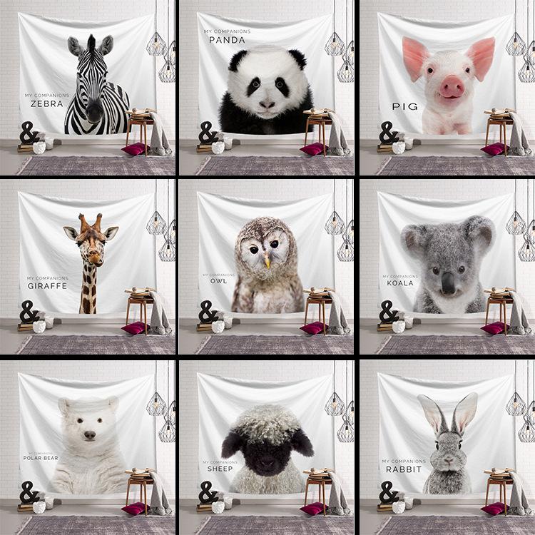 

ins tapestry Nordic animal series home hanging cloth tapestry wall hanging decorative cloth