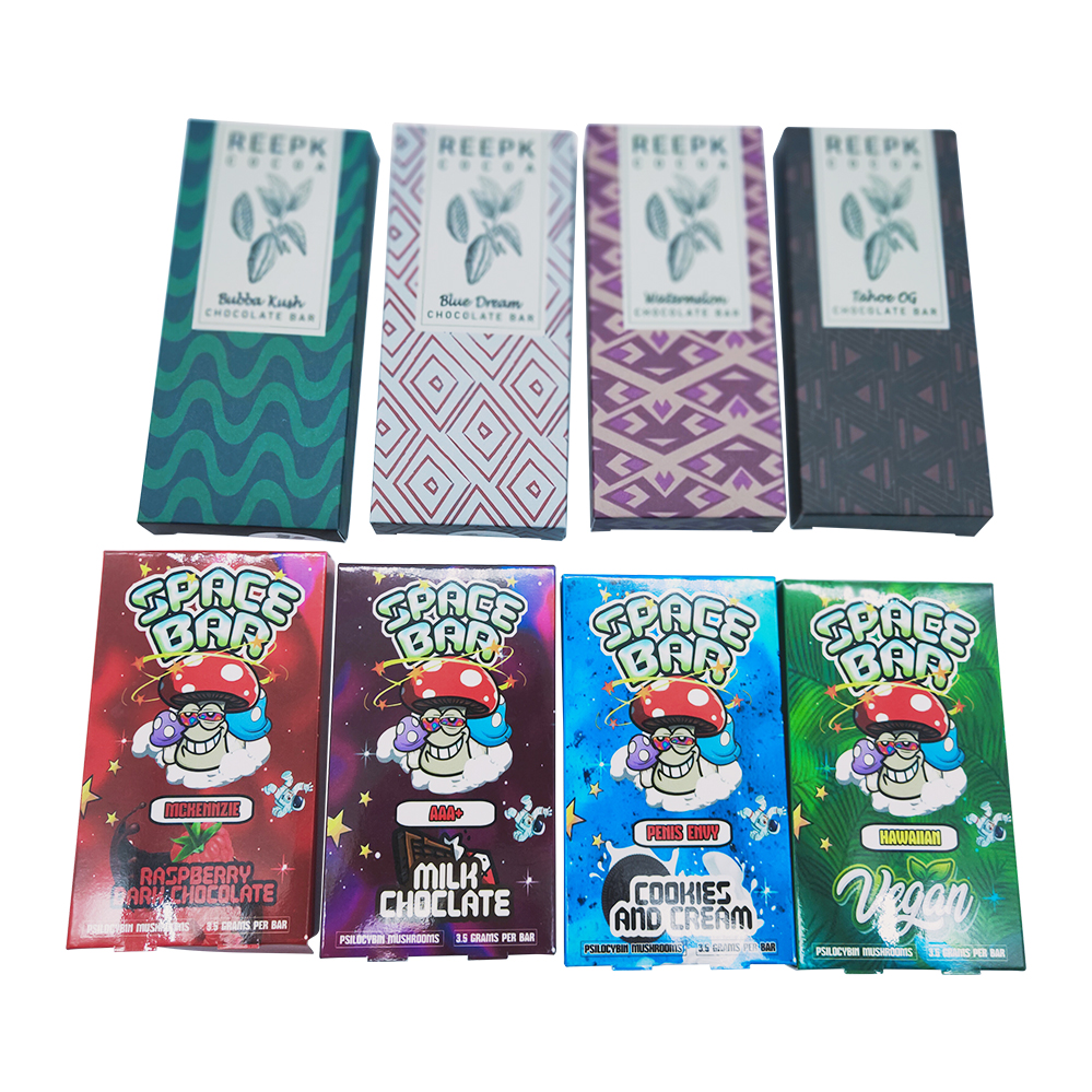 

Sample Fee Customize Package Boxes for Delta 8 Mushroom Chocolate Bar Box