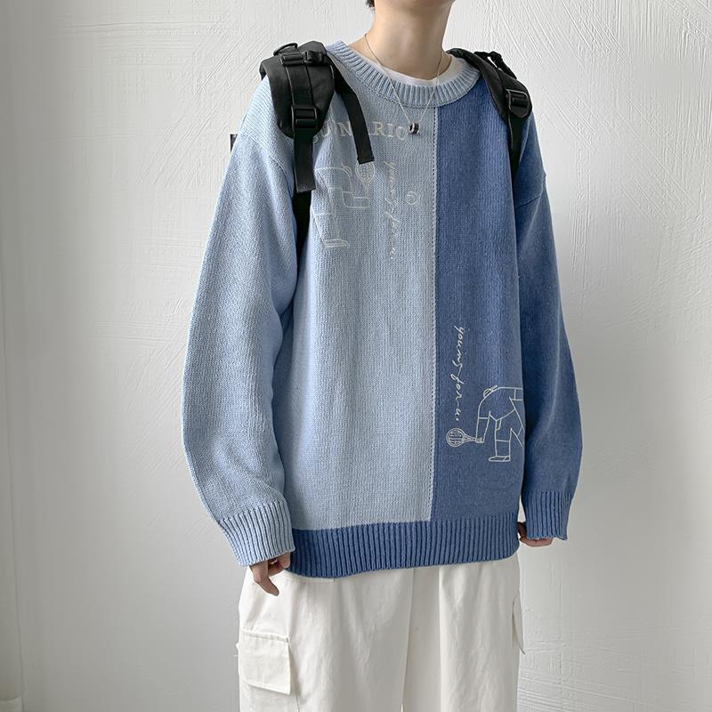 

2021 New Autumn and Winter Around Neck in the Men's Nightgown Loose Tide Lovers AIFE