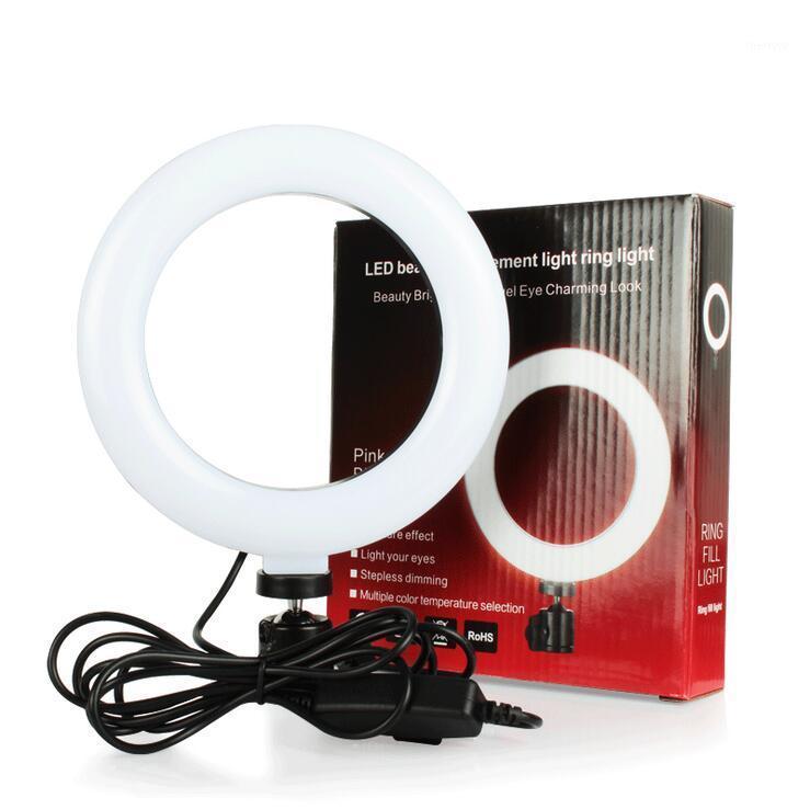 

50pcs/lot 6inch Mini LED Desktop Video Ring Light Selfie Lamp USB Plug For YouTube Live Photo Photography Studio1
