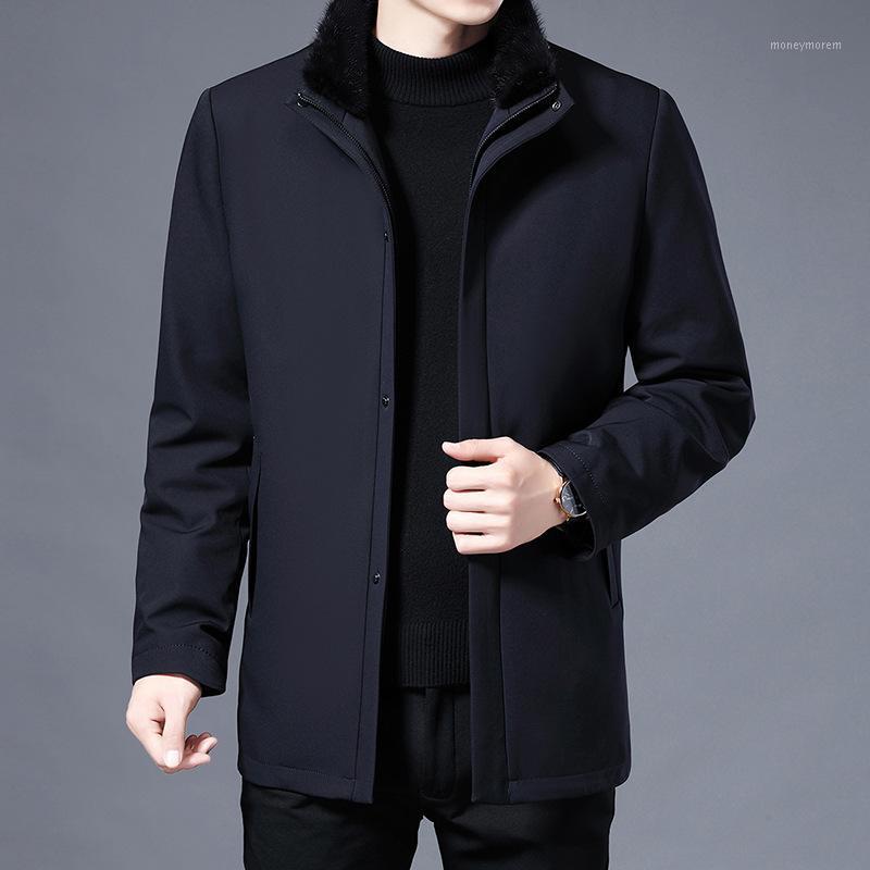

Male new winter development mink coat collars beaver fur bladder man fur coat1, Black
