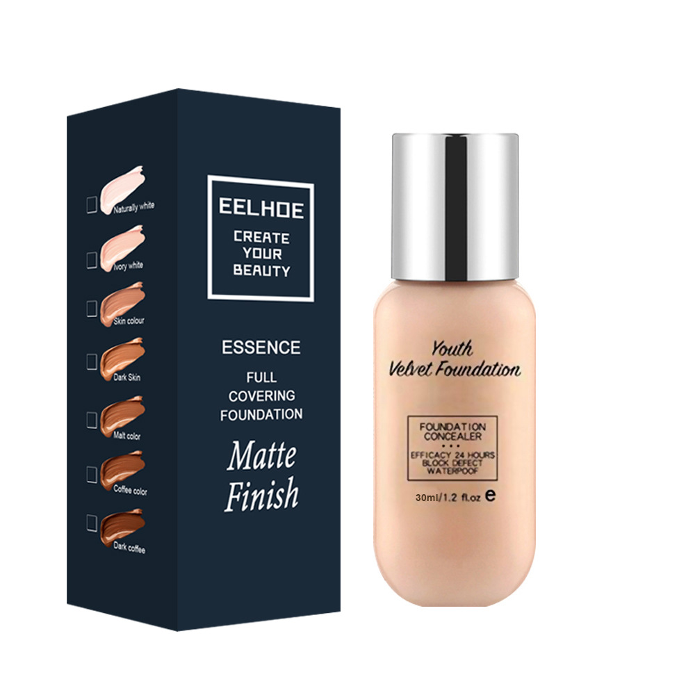 Free freight EELHOE New foundation liquid durable waterproof and control oil matte color foundation makeup liquid-image-748541720