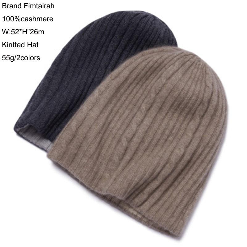 

knitted cashmere knit hat Women Men fashion Autumn and winter new unisex new-color two-color double-faced cashmere hat warm
