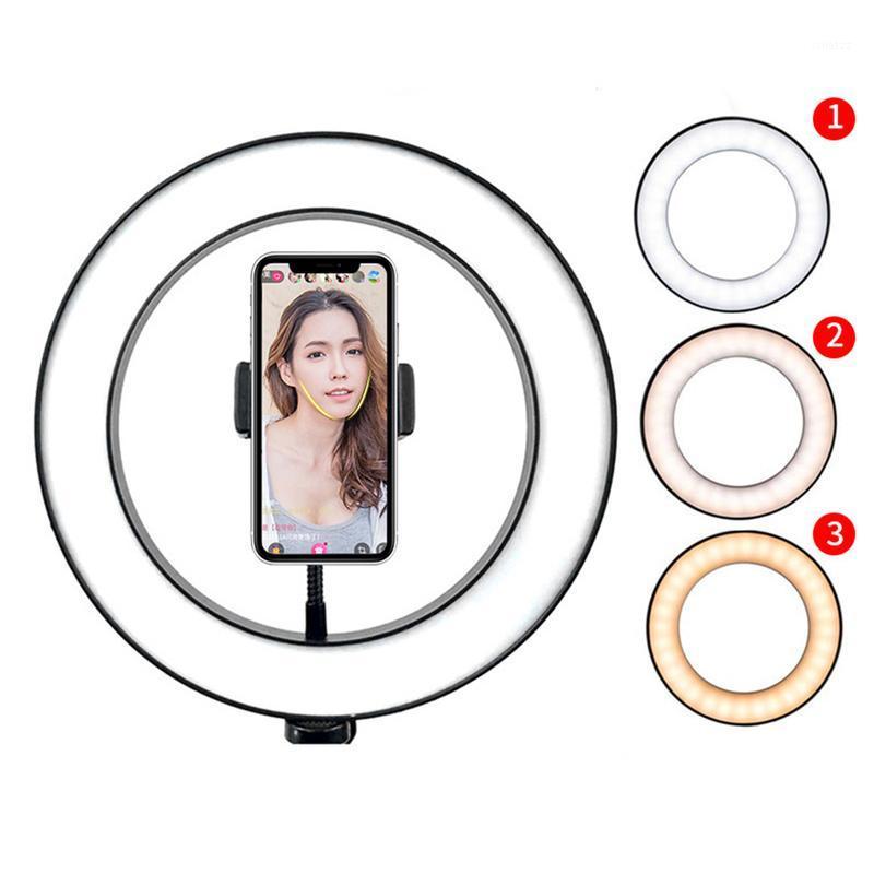 

New LED Mobile Phone Fill Light 36cm 288 LED 18W 5600K Studio Camera Ring Light 3 Colors Beauty Selfie Fill Wholesale1