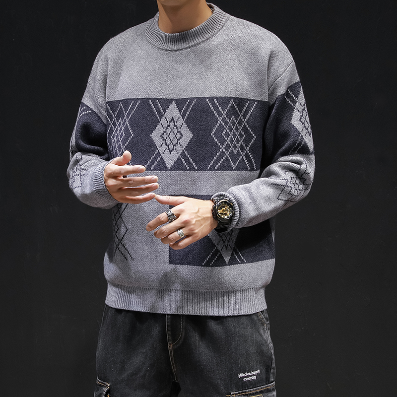 

Men's 2020 Autumn Winter male sweater cashmere man's neck homme shirt hombre gout transport V0YA, Xl