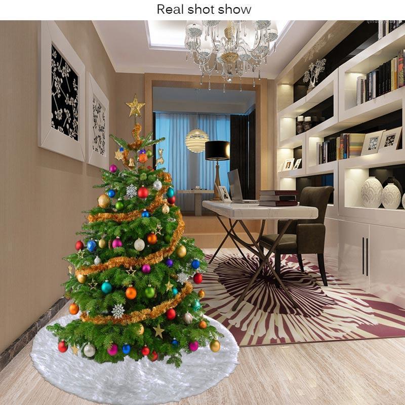 

Christmas Tree Skirt Long-Haired Tree Skirt Christmas Festival Decoration Cover 78/90/122cm1