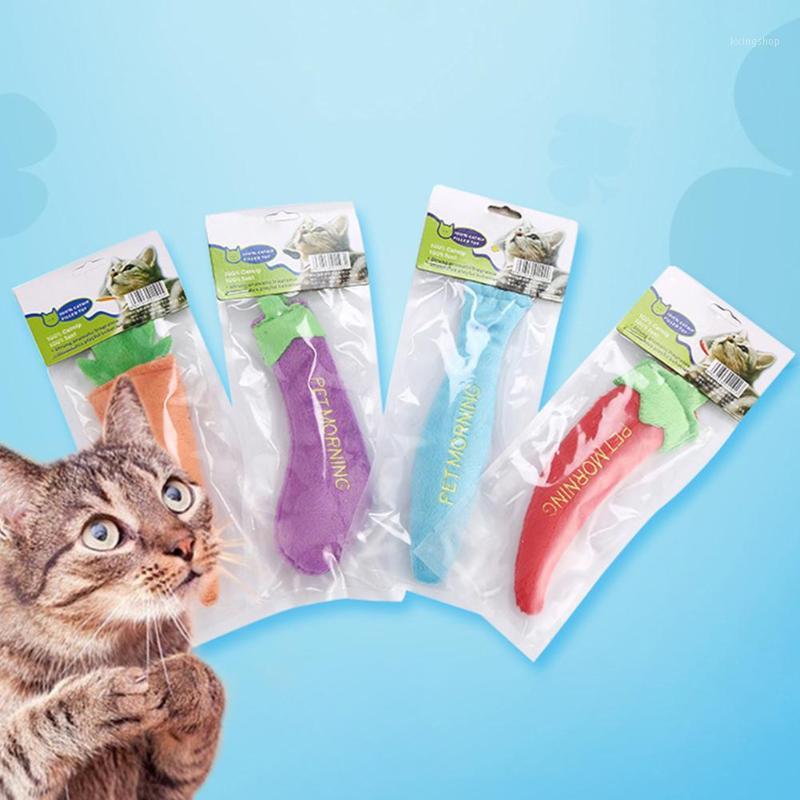 

Pet Cats Kitten Soft Carrot Eggplant Shape Plush Catnip Molar Bite Chew Toy Thumb Bite Cat mint For Cats Teeth toys1