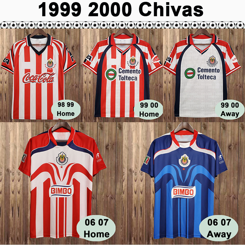

2006 2007 Chivas CD Guadalajara RETRO Soccer Jerseys RAMON RAMIREZ 110TH R. PIZARRO Home Red Football Shirt Camisetas de futbol Uniforms, Fg4935 110 th home